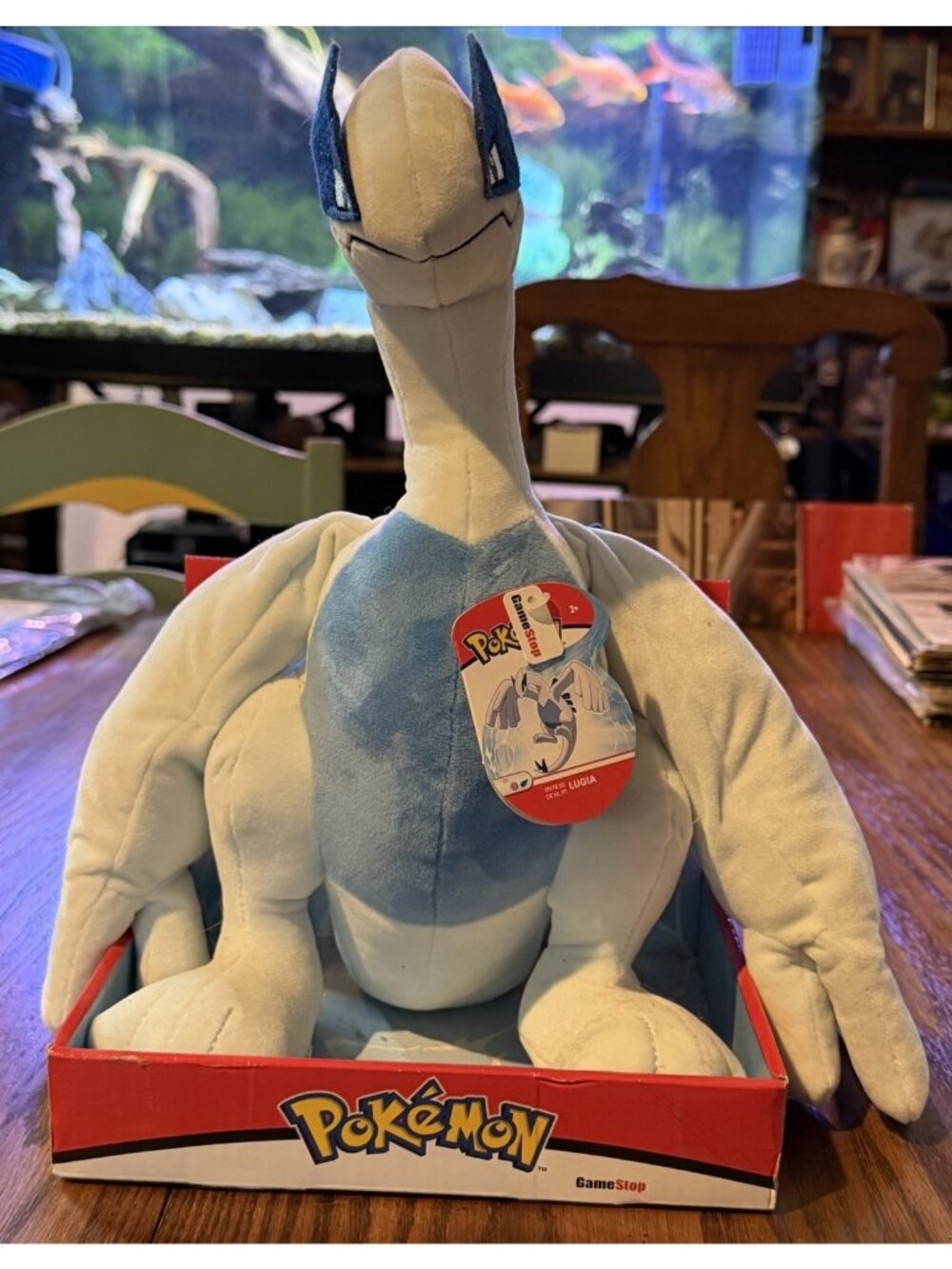 NWT 2020 Nintendo Pokemon WCT S5: GameStop Exclusive Lugia Plush with Box